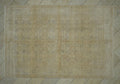 Handmade Oushak Wool Rug: 6.7x10 ft Vintage Turkish Carpet