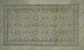 Vintage Oushak Rug: 5"x9" Beige Brown Wool Carpet