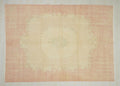 Faded Pastel Oushak Rug 7"x10" Feet, Turkish Wool Area Carpet.