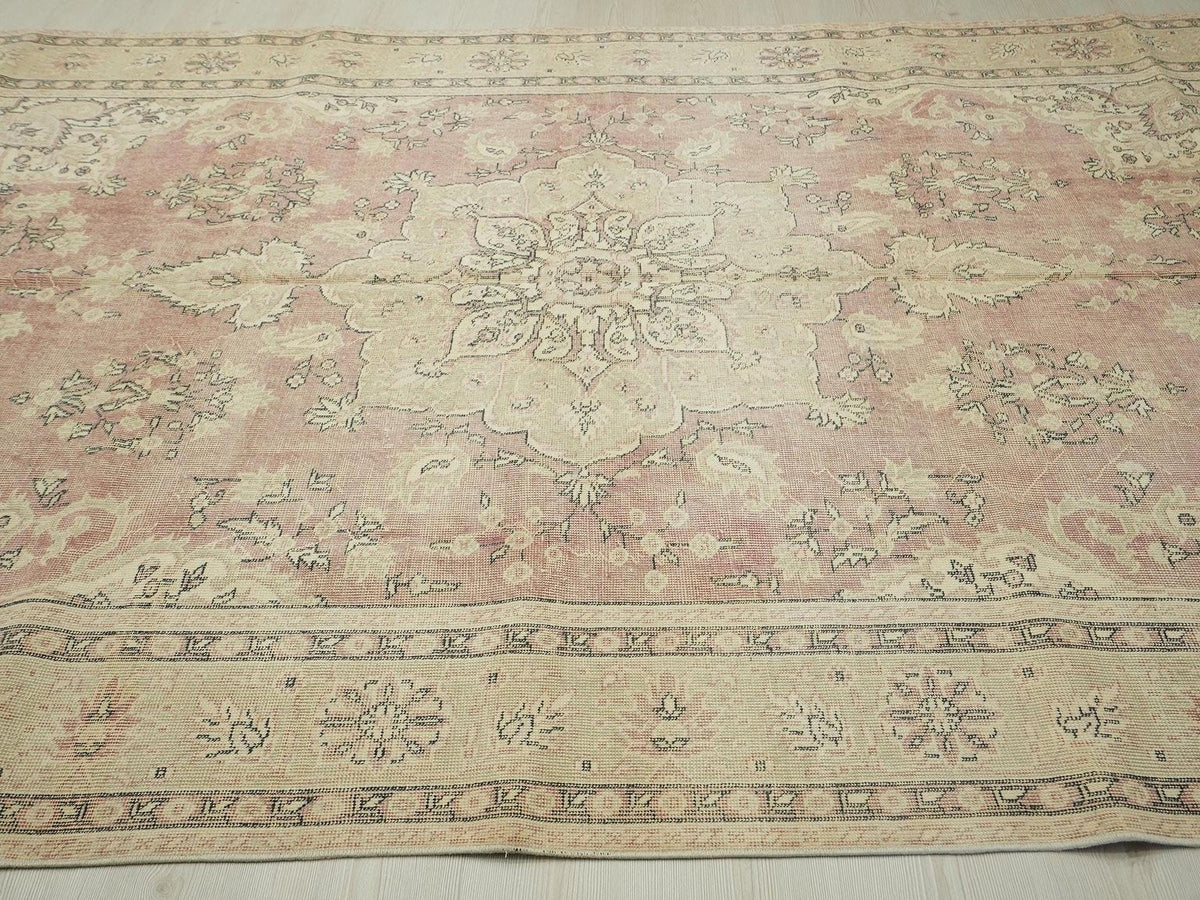 Oversize Mid Century Modern Wool Oushak Carpet Rug,7x11 Home Bedroom Decor.