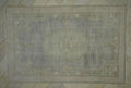 Large Vintage Oushak Rug: 7.2"x11' Feet, Wool Geometric Carpet Rugs.