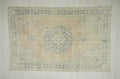 Large Oushak Turkish Rug: Mid Century Modern Handmade wool Rugs, 6.6 x 10.4 ft.