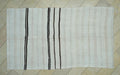 Vintage Turkish Hemp Kilim Rug: 5.4"x9.5' Flat Weave Stripe Rugs