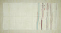 Striped Hemp Kilim Rug: Scandinavian Style Minimalist Decor Rugs, 5,9"x11,4" Feet.