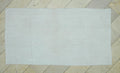 Plain White Organic Hemp Kilim Rug: 3.8x7.2 Feet,Scandinavian Style,Turkish Rugs