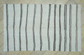 Striped Hemp Kilim Rug: 1960s Vintage Ethnic Rugs 5,3x8,6 Ft.