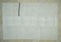 Off White Striped Hemp Rug: Mid Century Modern Decor Rugs, 6,5"x9,6" Feet.