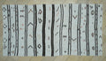 Striped Hemp Kilim Rug: Turkish Flat Weave Rugs, 5,6"x10.5"