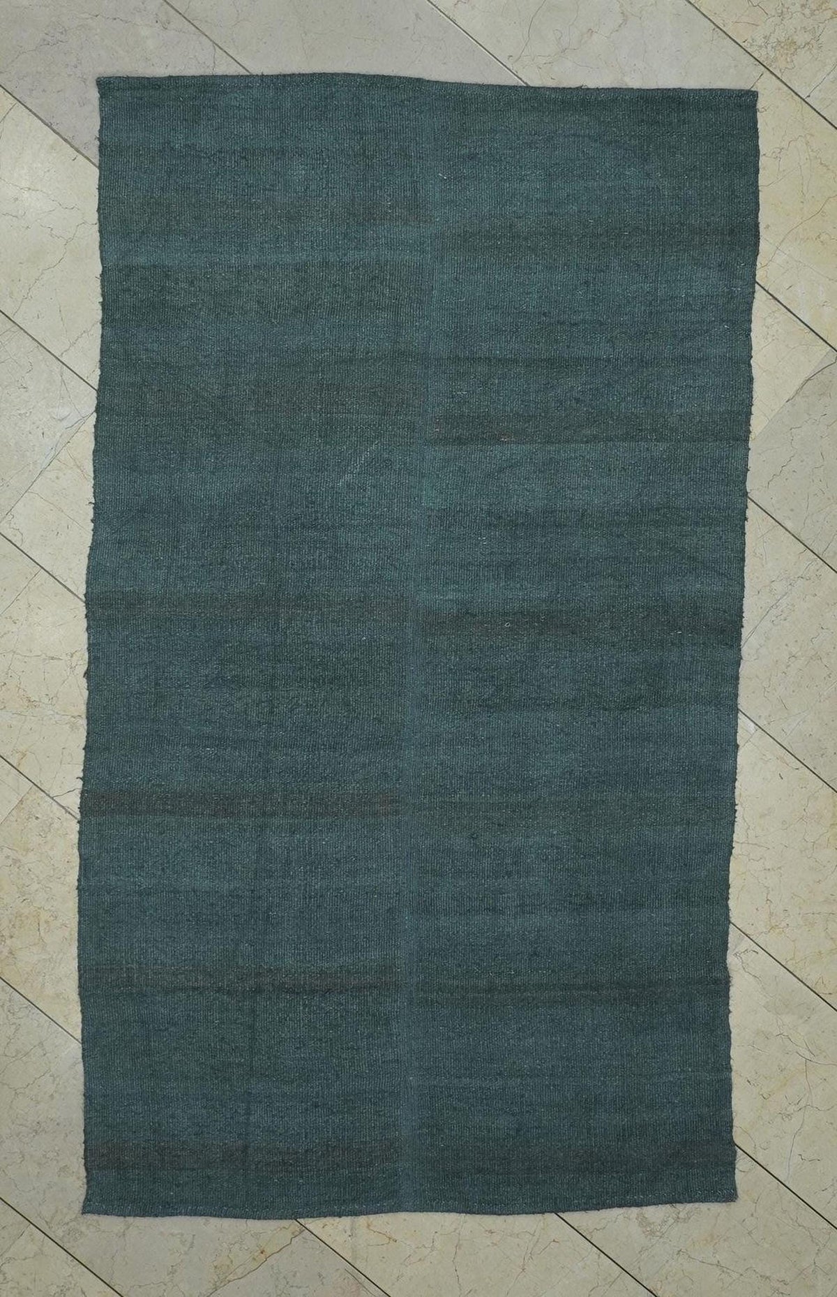 Overdye Gray Turkish Hemp Kilim Rug,4x7 Vintage Style Gift For Home Decor.