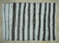 Striped Hemp Kilim Rug: 7x10 Vintage Turkish Flat Weave Rugs.