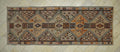 Antique Kars Kilim Rug Runner: 5x13 Turkish Flat Weave Hallway Decor