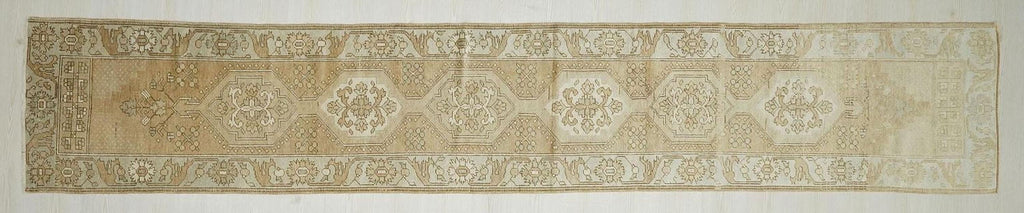 Narrow Long Turkish Rug Runner: Handwoven Area Rugs For Hallways Decor, 2,3x13,3 Feet.