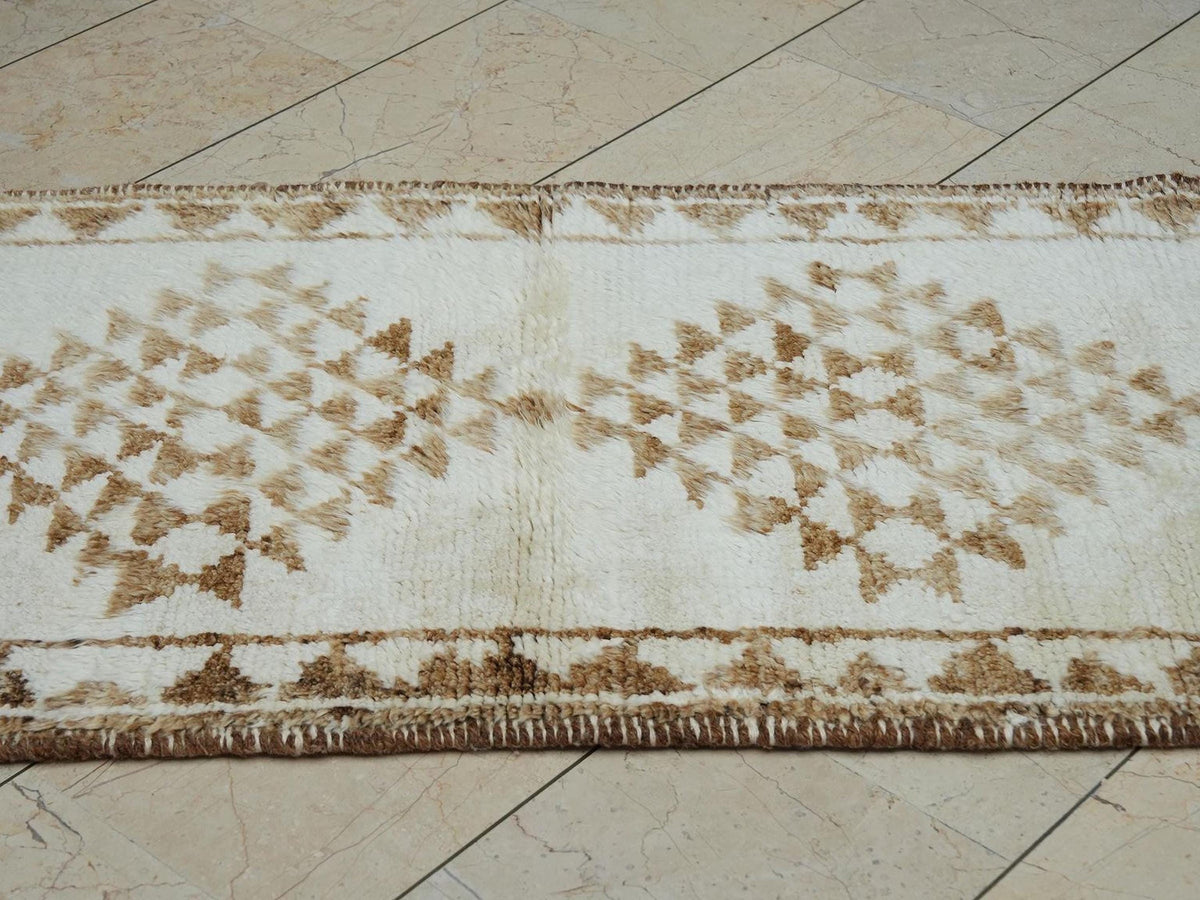 Luxurious Home Decor Wool Moroccan Style Rug Runner,3x12 Handmade Turkish Carpet.