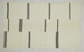 Handmade Wool Kilim Rug: Cream & Brown Broken Stripe, Scandinavian Style Rugs, 5x8 ft.