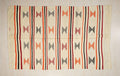 5x8 Orange Stripe Cream Old Turkish Kilim Rug: Minimalist Home Style Floor Decor Rugs.