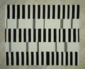 Striped Turkish Kilim Rug: Brown & White Flat Woven Scandinavian Style Rugs 8x10