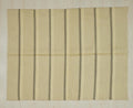Small Cream & Gray Striped Kilim Rug: Handmade Flat Weave Wool Rugs, 5.2x6.7 ft.