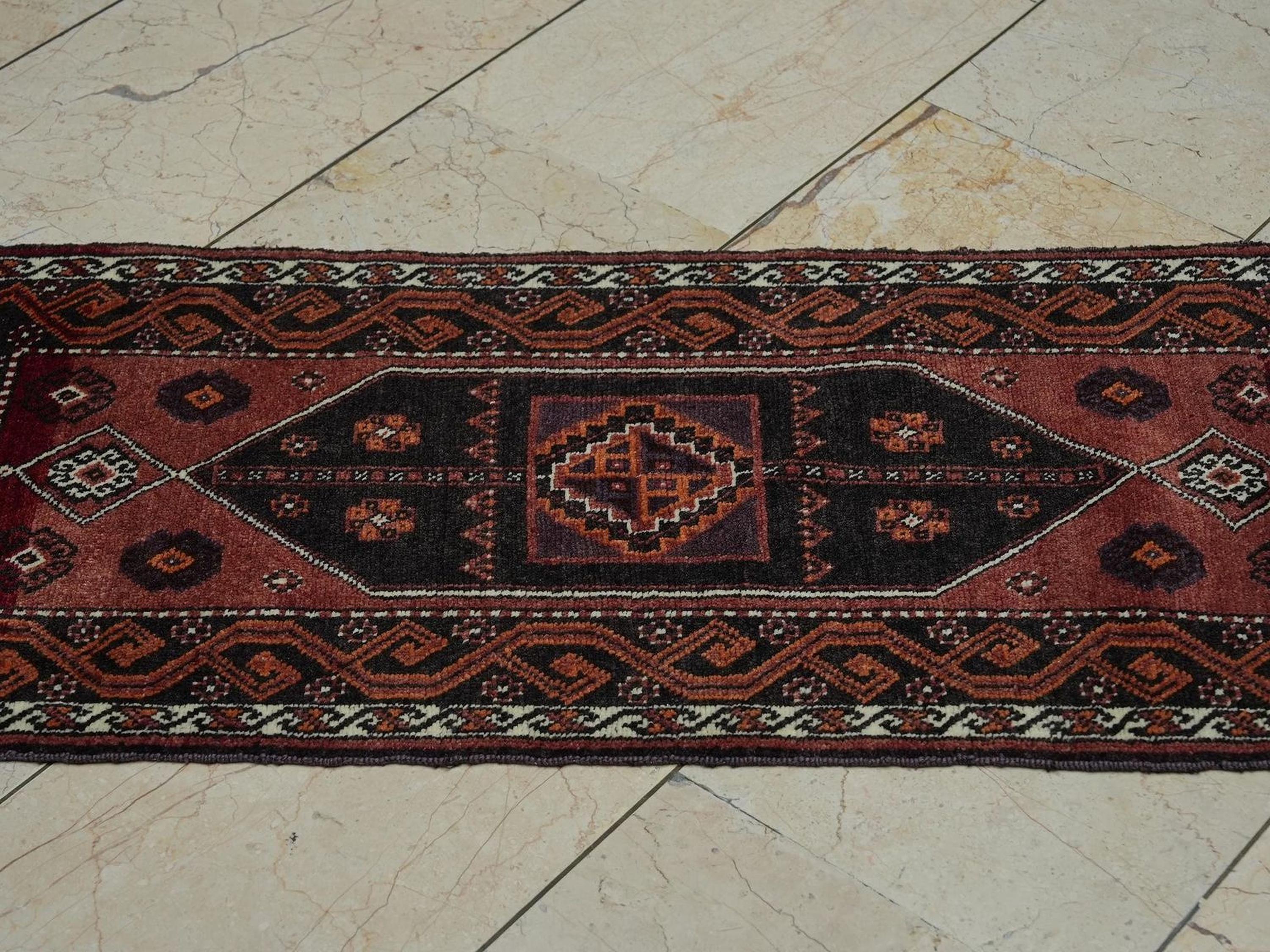 Antique Kurdish Rug: Small Size Wedding Gift Carpet,Wall Hanging Decor Rugs 1.8x4 Feet.