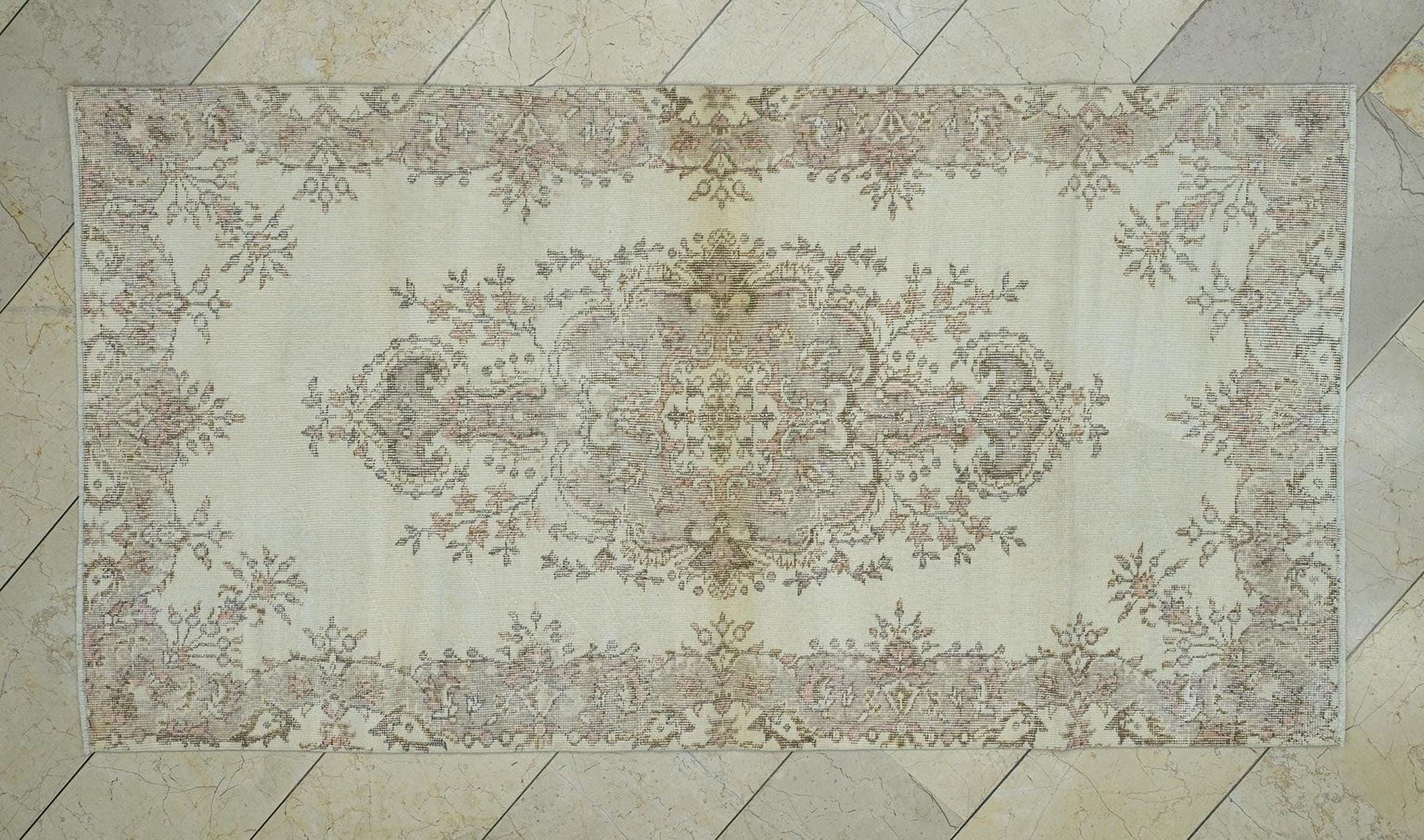 4x7 Handmade Oushak Rug,Home Living Minimalist Decor Rugs