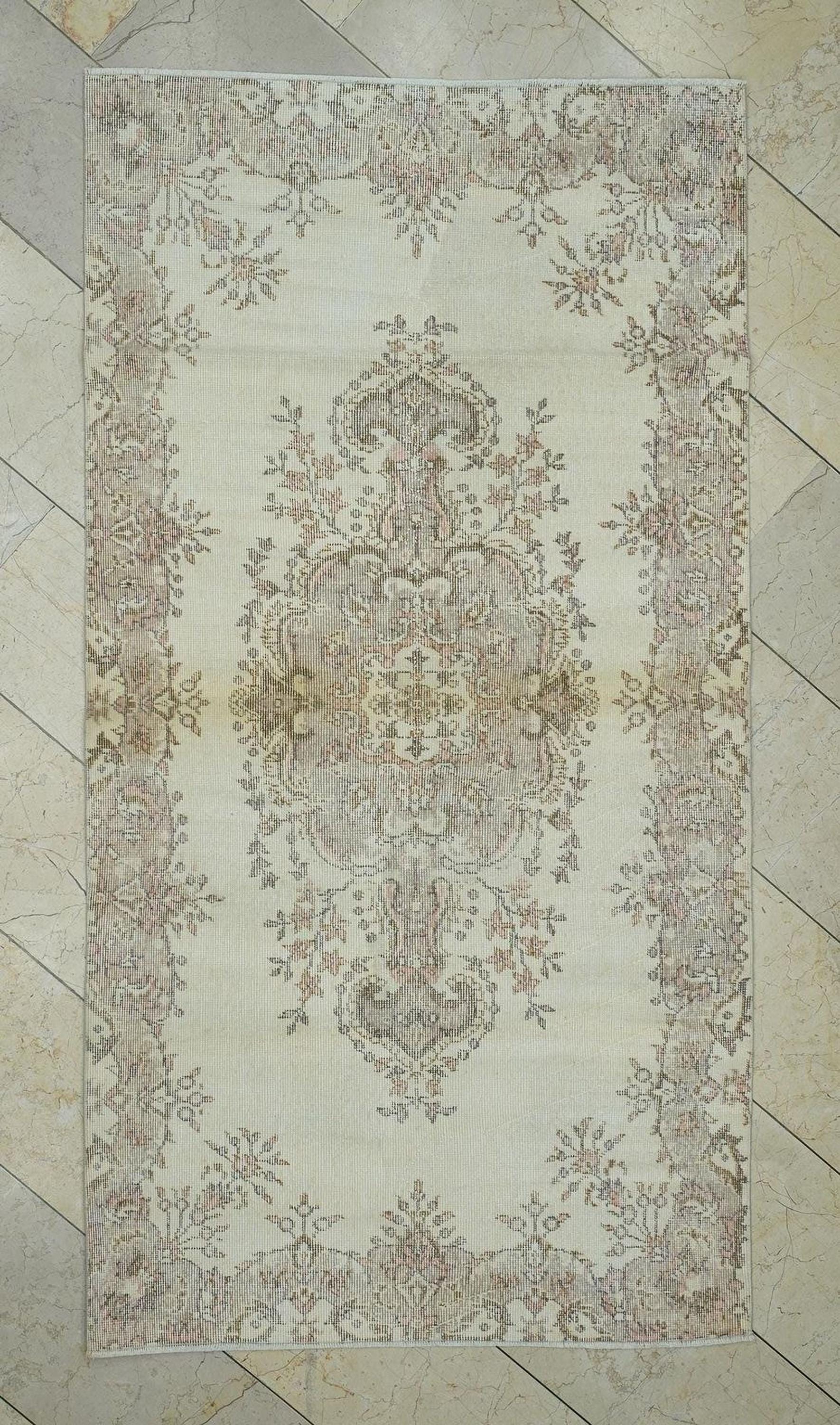 4x7 Handmade Oushak Rug,Home Living Minimalist Decor Rugs