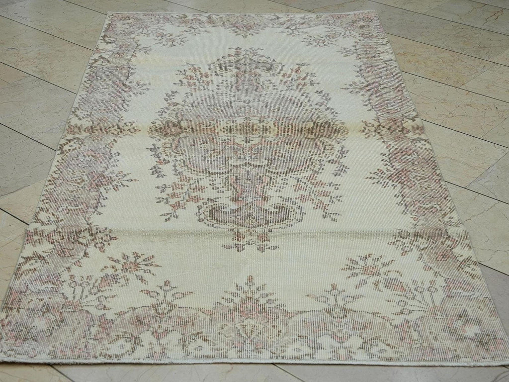 4x7 Handmade Oushak Rug,Home Living Minimalist Decor Rugs