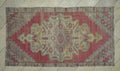 Turkish Vintage Wool Carpet Rug,4.4x8 Ft,Handmade Oushak Rugs.