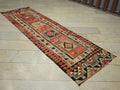 Colorful Flat Woven Kilim Rug Runner,2.9x10.4 Ft,Kitchen Decor Rugs