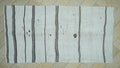 Eco-Friendly Stripe Handwoven Hemp Kilim Rug: Minimalist Home Style Turkish Rugs 5,6x10,7 Ft.