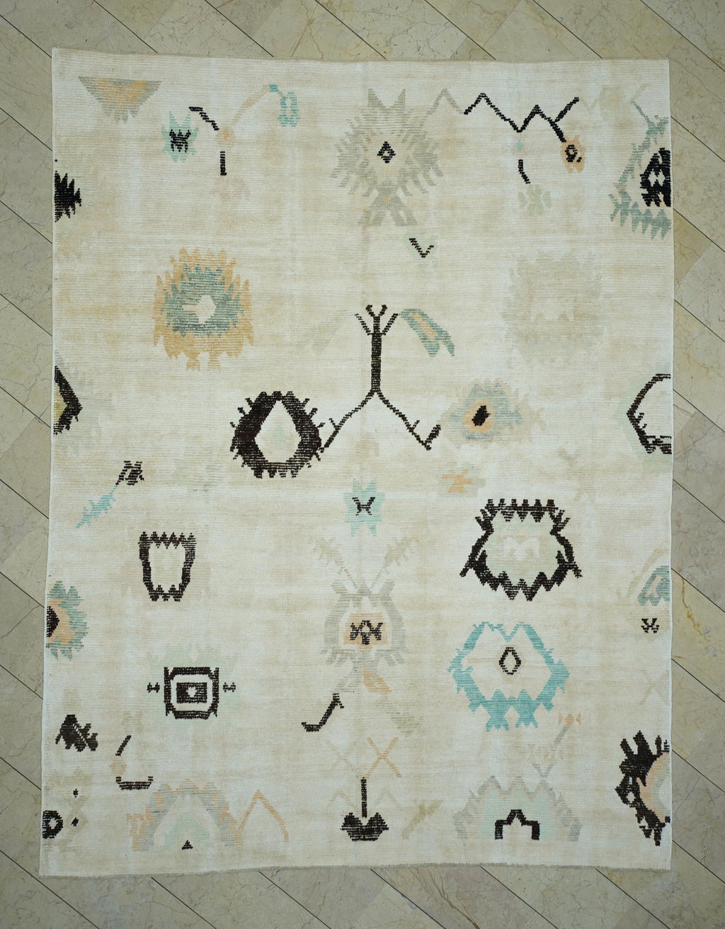 Neutral Colors Eco-Friendly Hemp Carpet Rug,9x11 Turkish Oushak Rugs