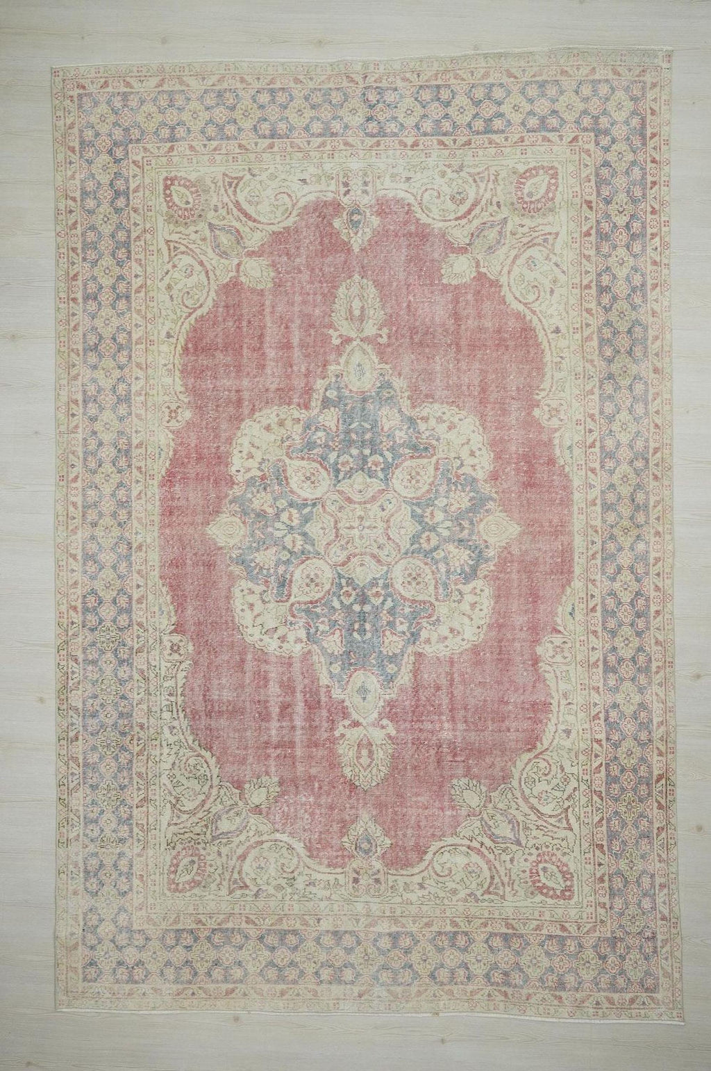 8x12 Oversize Vintage Oushak Rug: Mid-Century Modern Turkish Wool Carpet Rugs,Scandinavian Style.