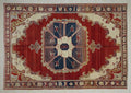 Antique Decor Turkish Wool Rug: 7x10 Feet,Red,Purple East Anatolian Rugs