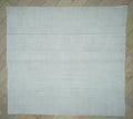 Oversized White Hemp Kilim Rug: Vintage Turkish Flat Woven Rugs 10.7" x 11.6" Feet