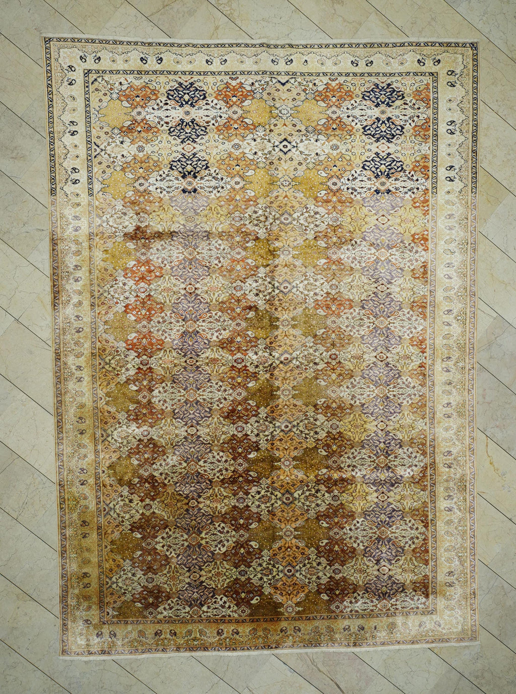 Floss Silk Turkish Rug,8x12 Terracotta Cream Antique Soft Carpet.