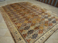 Floss Silk Turkish Rug,8x12 Terracotta Cream Antique Soft Carpet.