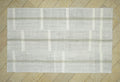 Ivory Striped Kilim Rug: 5.4"x9' Vintage Turkish Rugs