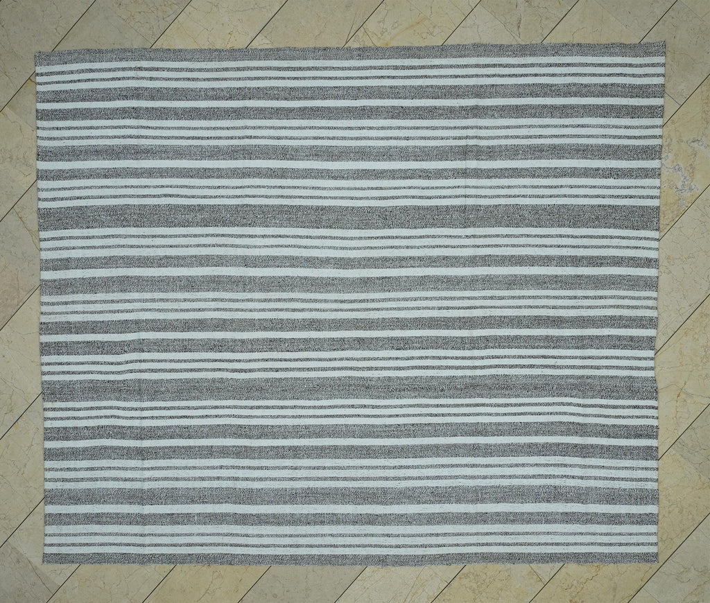 Vintage Turkish Kilim Rug: Organic Cotton & Goat Hair Rugs 7x9