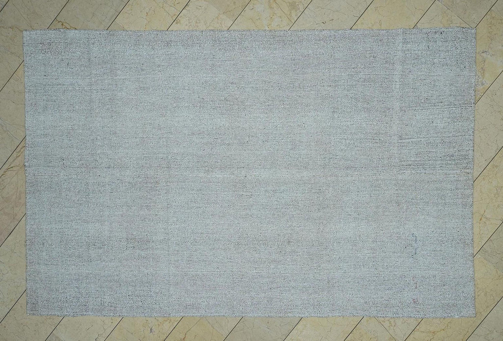 7x10 Scandinavian Style Ivory Turkish Flat Weave Kilim Rug,Home Living Decor Rugs.