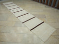 Stairs Treads Decor Striped Hemp Kilim Rug Runner: 2.3x13.5 Feet,Long Turkish Rugs.