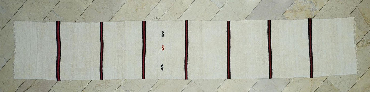 Stairs Treads Decor Striped Hemp Kilim Rug Runner: 2.3x13.5 Feet,Long Turkish Rugs.