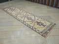 Moroccan Style Handmade Turkish Wool Rug Runner: 3x11 Neutral Color Rugs.