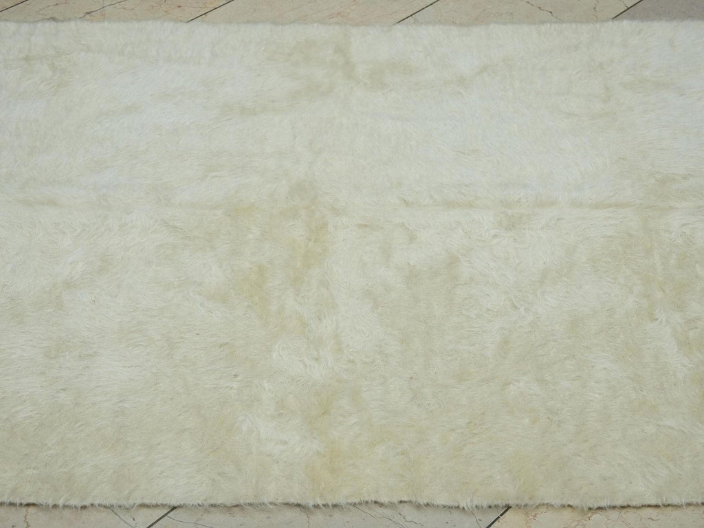 Antique Navajo Style Kurdish Blanket Kilim Rug,4x6 Ft,Cream Color Rugs.