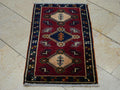 2x3 Small Size Old Turkish Carpet Rug: Wall Hanging Decor Mid Anatolian Handwoven Rugs.