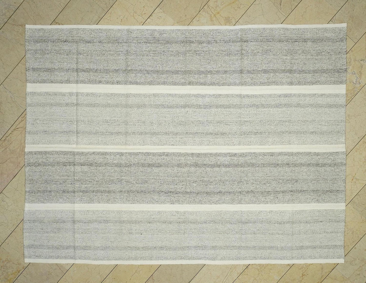 7x10 Scandinavian Style: Cotton And Goat Hair Woven Rug, Home Living Floor Decor Rugs.