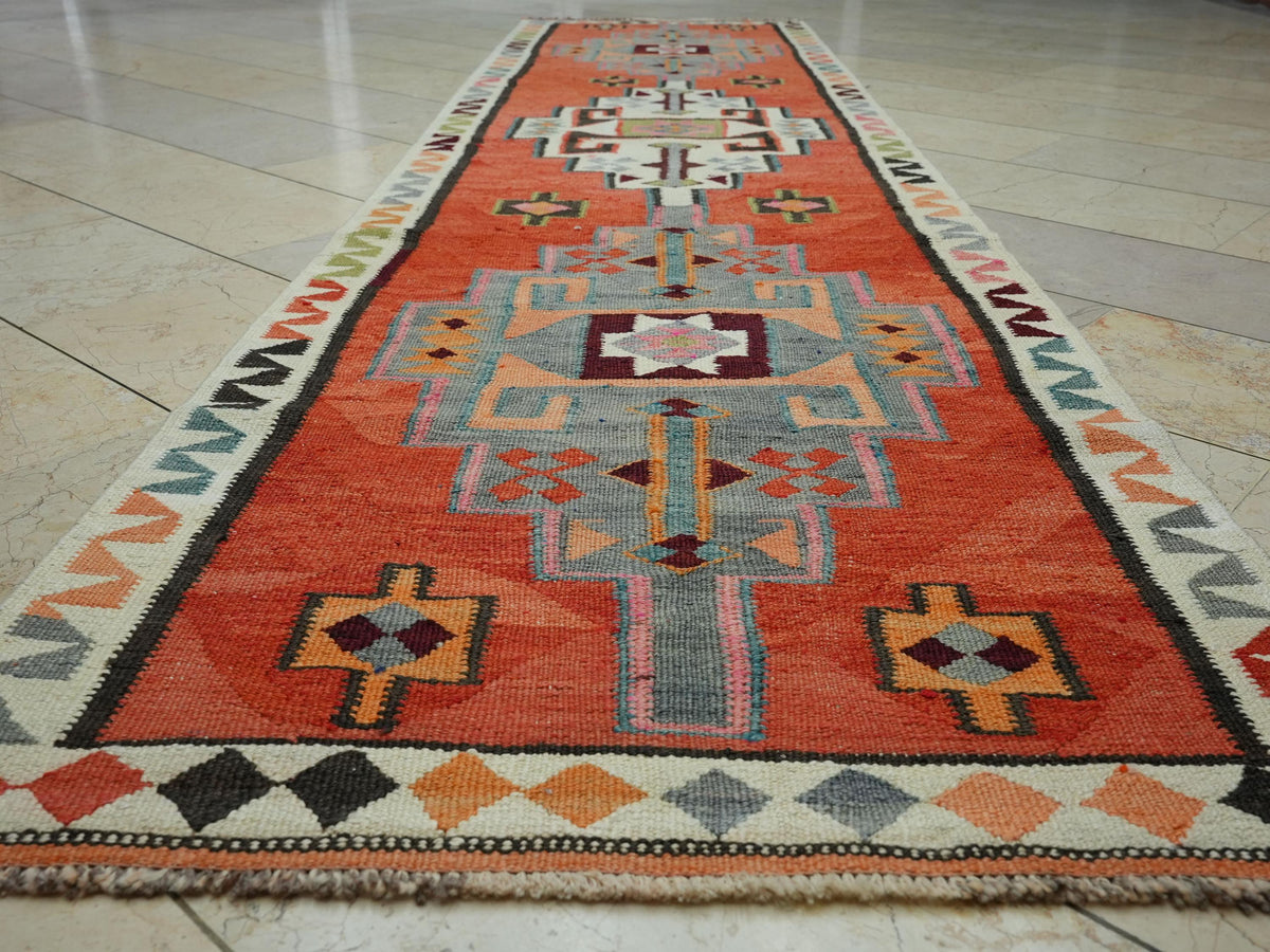 3x12 Kurdish Wedding Gift Handmade Rug Runner,Home Living Decor Rugs