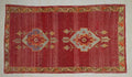 1940s One Of A Kind Antique Turkish Wool Rug,Red,Blue Artistic Rugs 5x10 Ft.