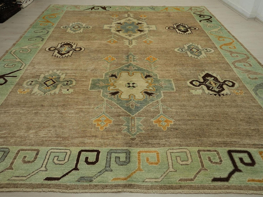 9x12 Kars Area Handmade Wool Carpet Rug,Nineteen Century Design Rugs.