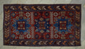 Antique Turquman Carpet Rug: 4x7 Colorful Turkmenistan Derbent Rugs.