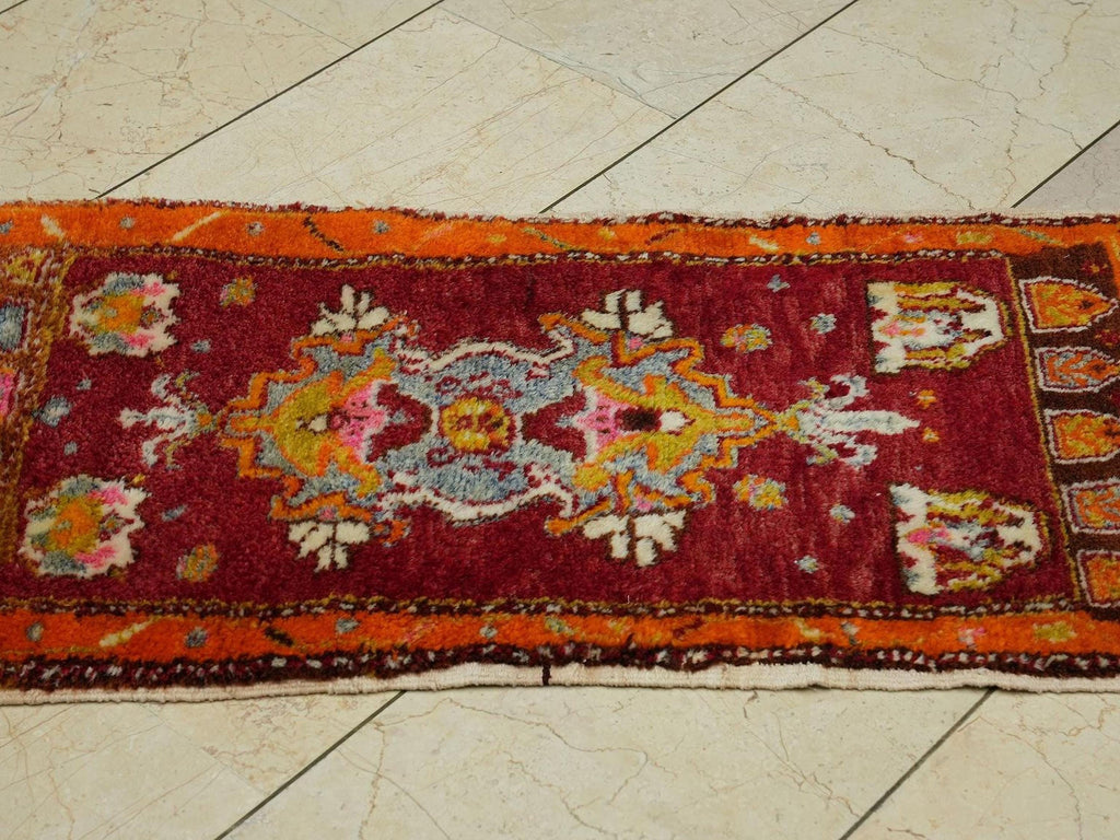 Wall Hanging Antique Baby Sheep Wool Woven Small Turkish Rug,2x4 Ft.Unusually Rugs.