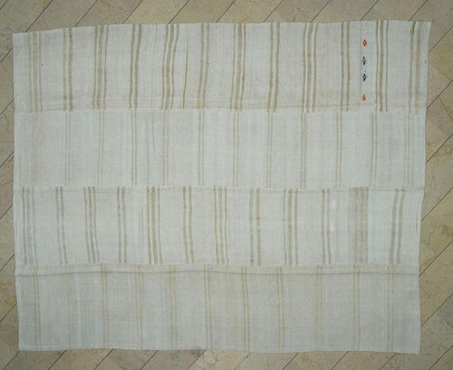 10x12 Oversize Striped Turkish Organic Hemp Rug: Home Living Decor Neutral Kilim Rugs