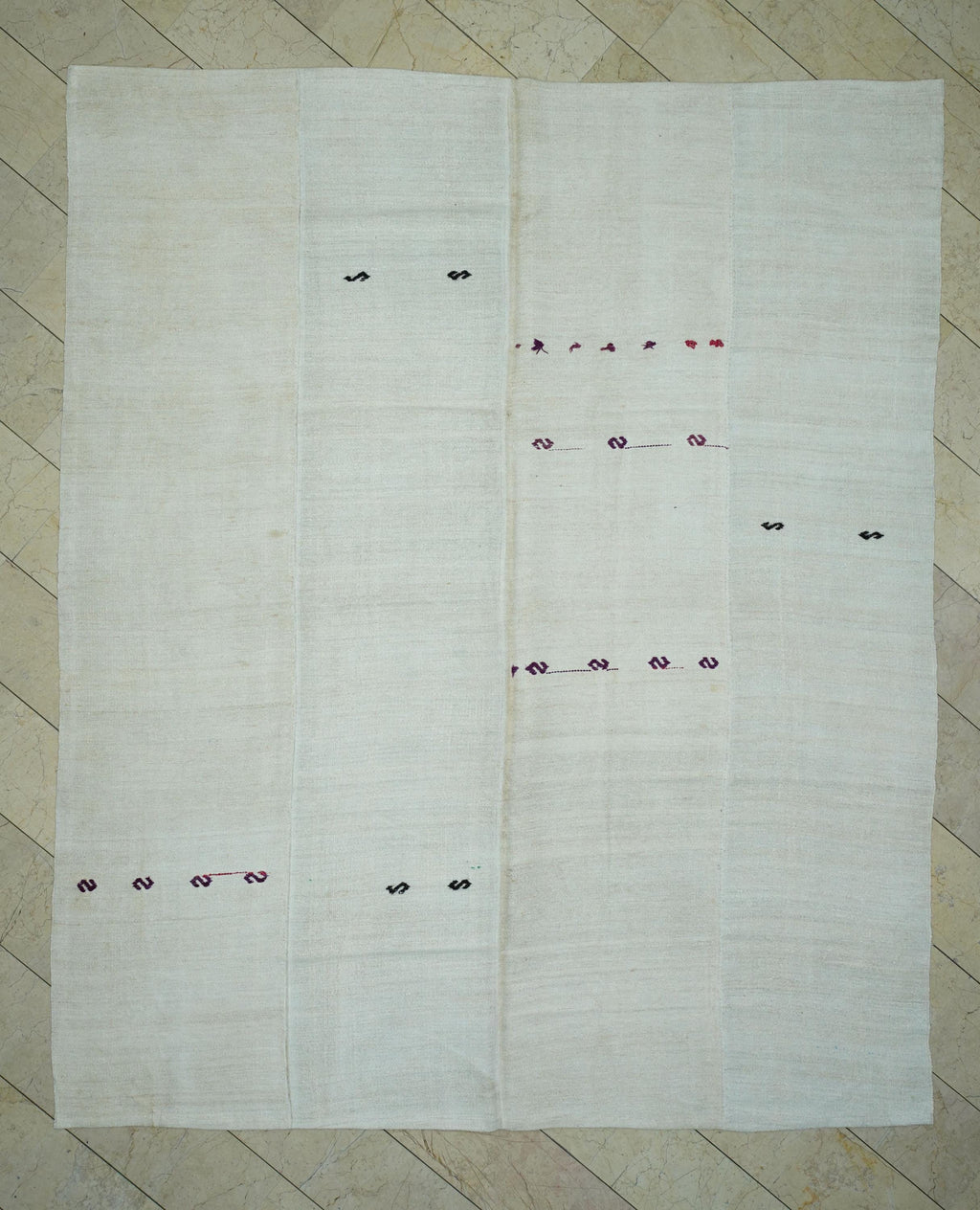 9x11 Scandinavian Style: Home Living Floor Decor Oversize Neutral Hemp Kilim Rug.